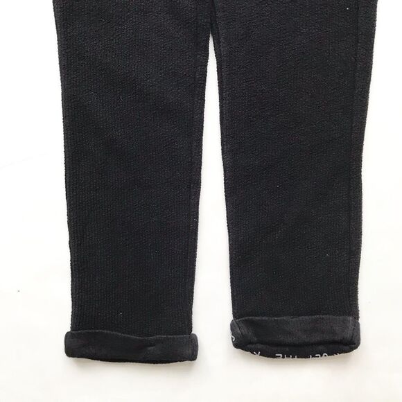 Zara black textured high waisted pants EUC 10Y - Picture 3 of 6